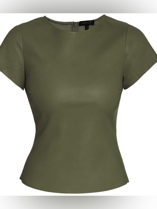 Tops - AS by DF $495 NWT 
Brando Stretch Leather Tee
